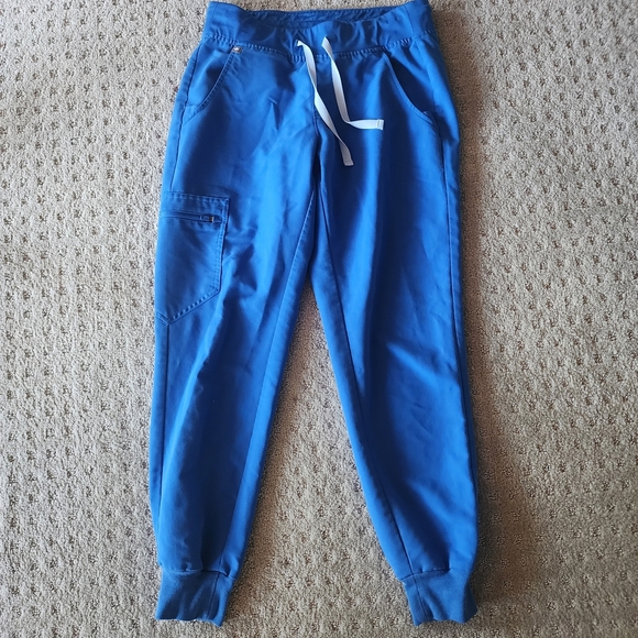 Figs Blue Medical Scrubs with Elastic Waistband Size XS - Picture 1 of 3